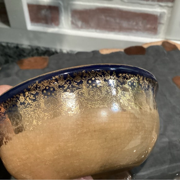 Vintage - 22-K GOLD Etching - Ceramic Crafted - Oven Proof - Rustic - Rare - Picture 10 of 13